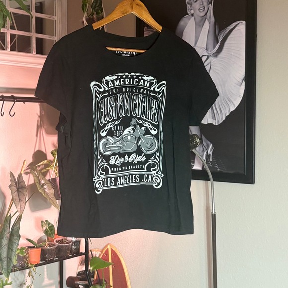 Wound Up American Custom Cycles Graphic T-Shirt Motorcycle Tee XXL 19 Black - Picture 1 of 7